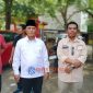 Ketua Komisi II DPRD Karimun, Rodiansyah di dampingi Anggota DPRD, Alloysius, Direktur Perumda Bumi Berazam Jaya, H.M. Mahsun dan Kapolsek Balai, AKP Andri.