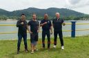 Investor asal Belanda di dampingi Direktur Perizinan dan Pemasaran BP Karimun, Henry Aris Bawole, S.I.Kom saat meninjau Embung Air Baku Desa Pongkar