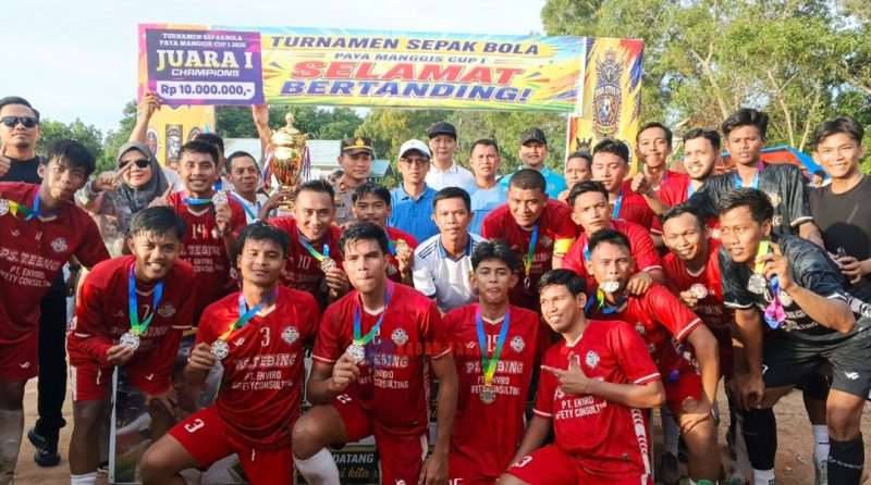 Tebing FC berhasil meraih Juara I Turnamen Paya Manggis Cup I