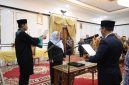 Pembacaan Sumpah Jabatan Direktur Utama.  PT Pelabuhan Karimun. Foto: Ist/ Dok. Prokopim/Diskominfo