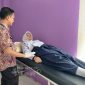 Salah satu siswa yang ikut tes kesehatan bea siswa PT Timah Tbk. (Foto: Dok. PT Timah Tbk)