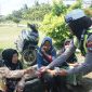Polres Karimun melakukan pendekatan Humanis terhadap peserta aksi. Foto: Dok Humas Polres Karimun.