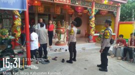 Polres Karimun melakukan pengamanan di tempat ibadah. Foto: Ist/Dok. Humas Polres Karimun