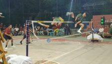 Pertandingan eksebisi antara Porkam vs Baran Jaya, pembukaan Liga Sepak Takraw Silaturahmi Session 2.