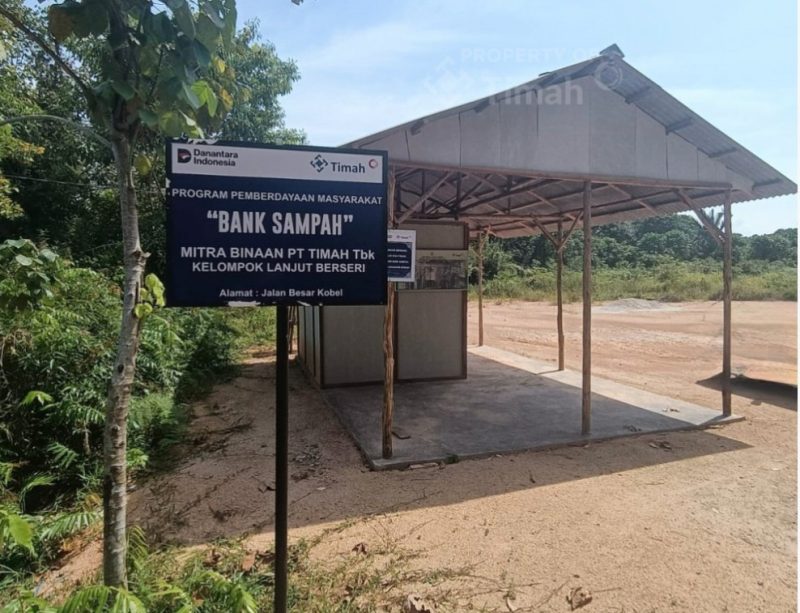 kelompok Bank Sampah 'Lanjut Berseri' yang berlokasi di Dusun I, Desa Sawang Laut, Kecamatan Kundur Barat. Foto: Dok. PT Timah Tbk.