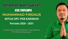 Muhammad Firdaus, Ketua DPC PKB Karimun periode 2026 - 2031.