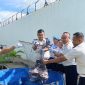 Rutan Karimun sukses menggelar panen raya komoditas ikan lele sebanyak 65 kilogram. Foto: Dok Humas Rutan Karimun.